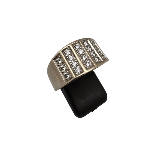Zlati prstan "ROISIN" 14K 585/1000; masa=8.14g