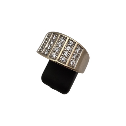 Zlati prstan "ROISIN" 14K 585/1000; masa=8.14g