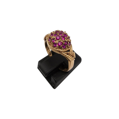 Zlati prstan "ROSETTA" 18K 750/1000; masa=3.70g