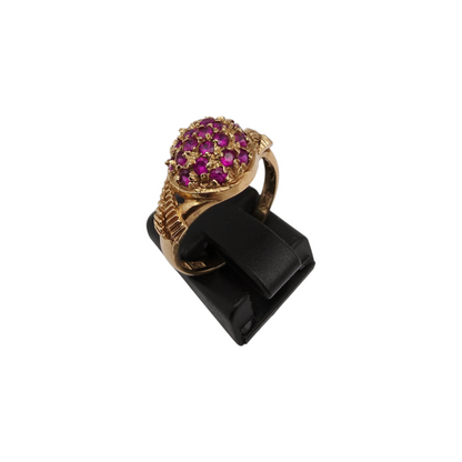 Zlati prstan "ROSETTA" 18K 750/1000; masa=3.70g