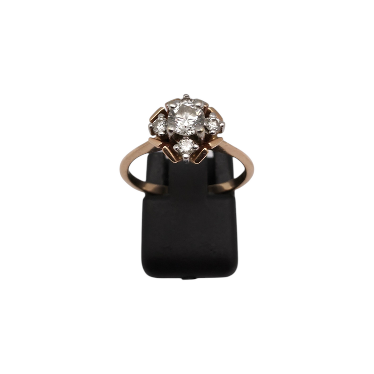 Diamantni prstan "LIEU" 14K 585/1000; masa=3.31g