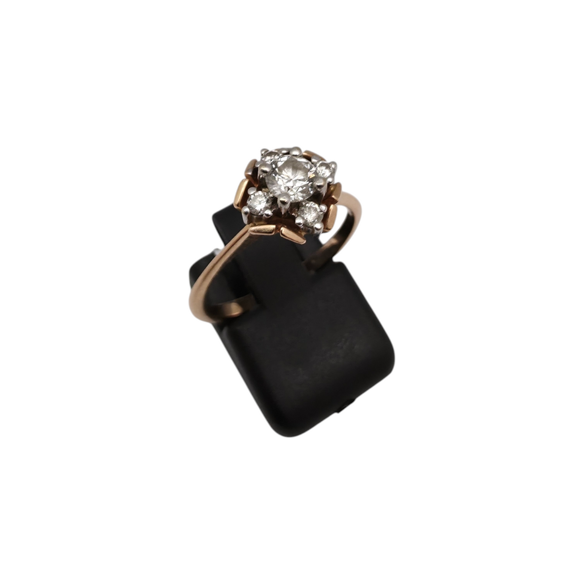 Diamantni prstan "LIEU" 14K 585/1000; masa=3.31g