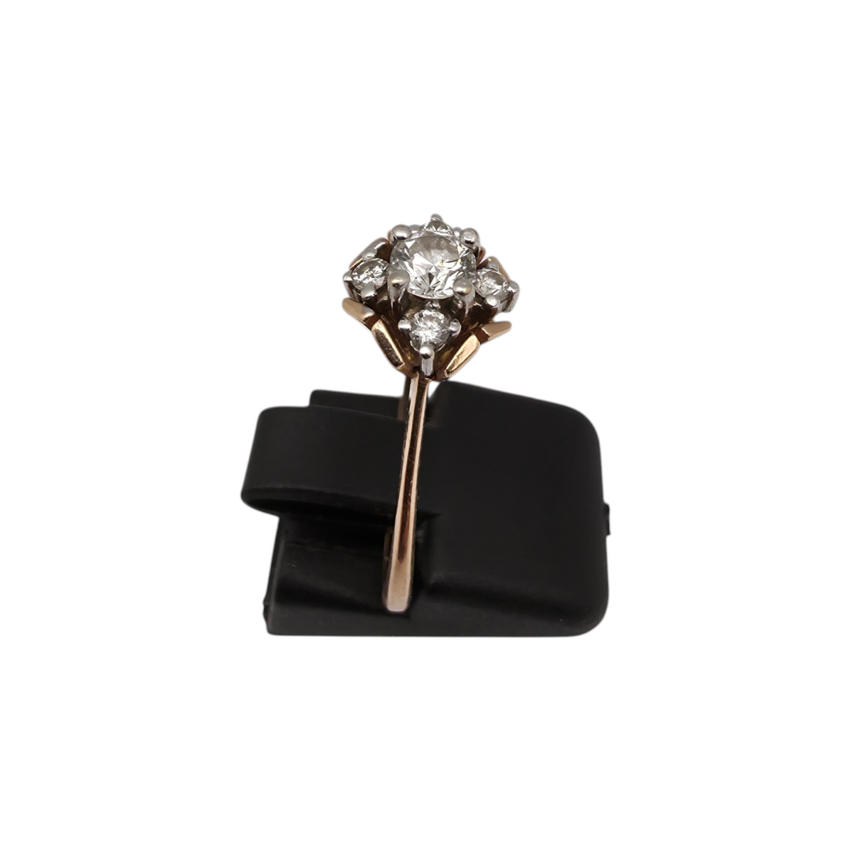 Diamantni prstan "LIEU" 14K 585/1000; masa=3.31g