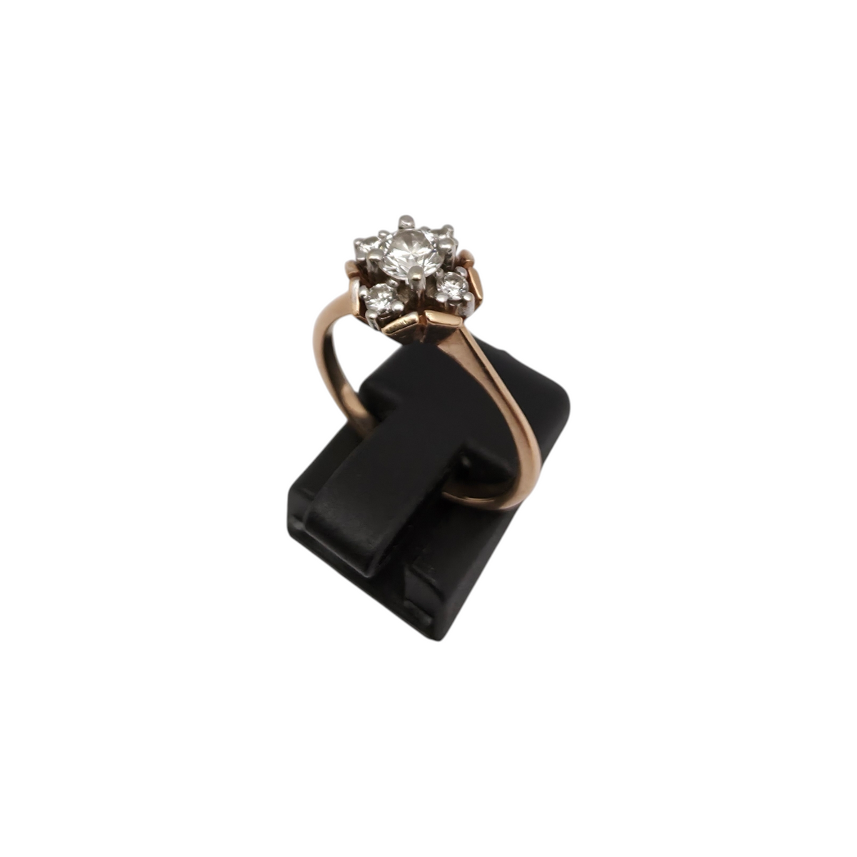 Diamantni prstan "LIEU" 14K 585/1000; masa=3.31g