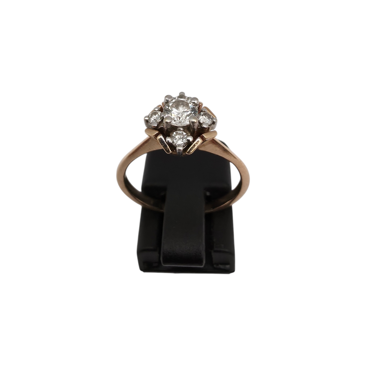 Diamantni prstan "LIEU" 14K 585/1000; masa=3.31g