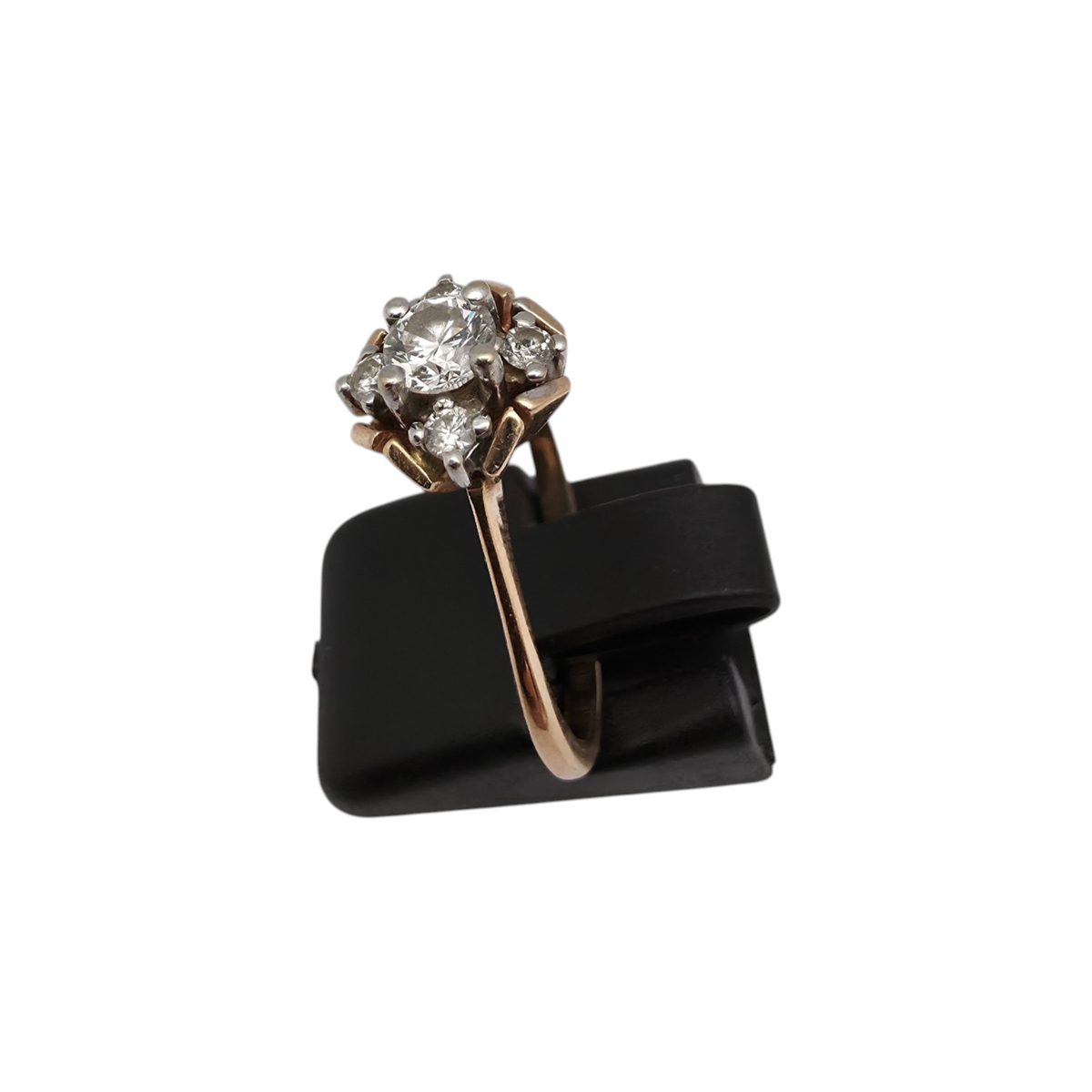 Diamantni prstan "LIEU" 14K 585/1000; masa=3.31g