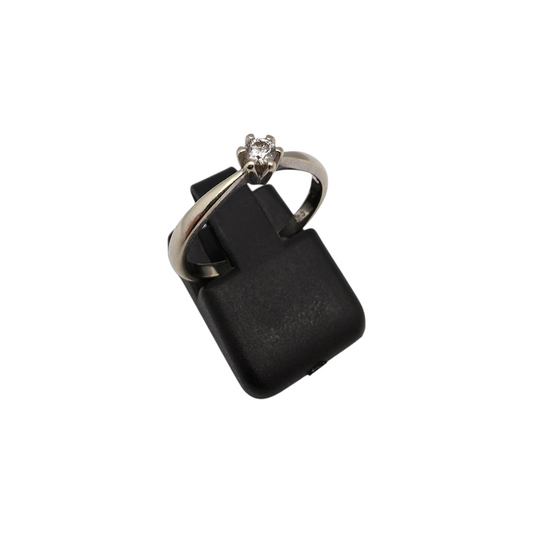 Diamantni prstan "EILE" 14K 585/1000; masa=2.06g