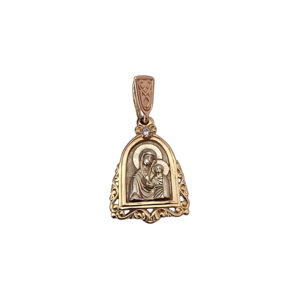 Zlati obesek "IKONA" 14K 585/1000; masa=4.71g