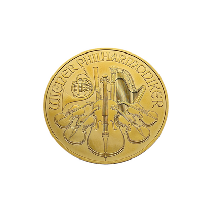 Zlatnik Dunajski Filharmonik 24K 999.9/1000; masa=31.10g