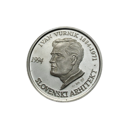 Srebrnik Ivan Vurnik - Tabor 925/1000; masa=22.30g