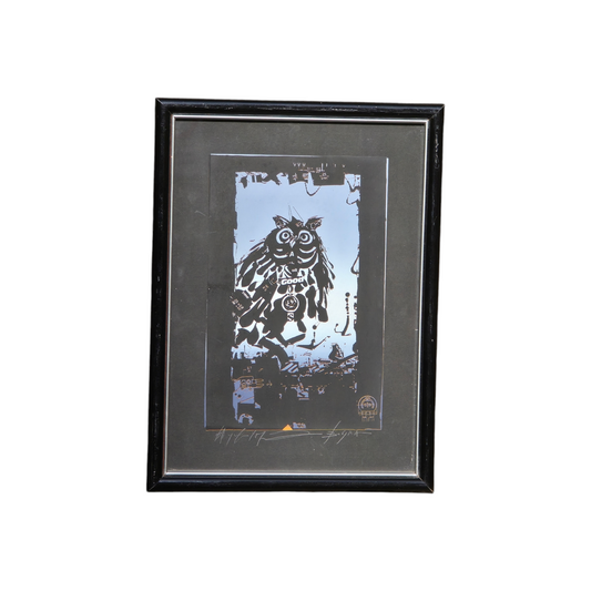 Janez Boljka; grafika; "Čuk"; 27 cm x 36 cm