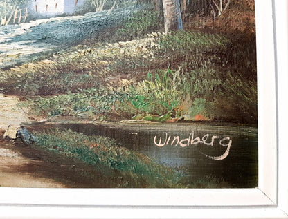 Umetniška slika Dalhart Windberg ''Pokrajina in grad''