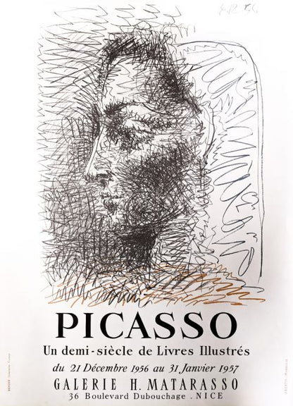 Plakat PABLO PICASSO Boulevard Dubouchage-Nice 70cm x 50cm