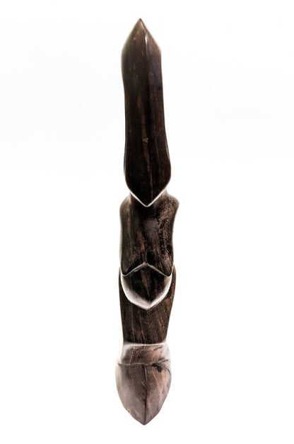 Afriški leseni plemenski kipec "Ženska Kenije" 31x7,5x5,5cm