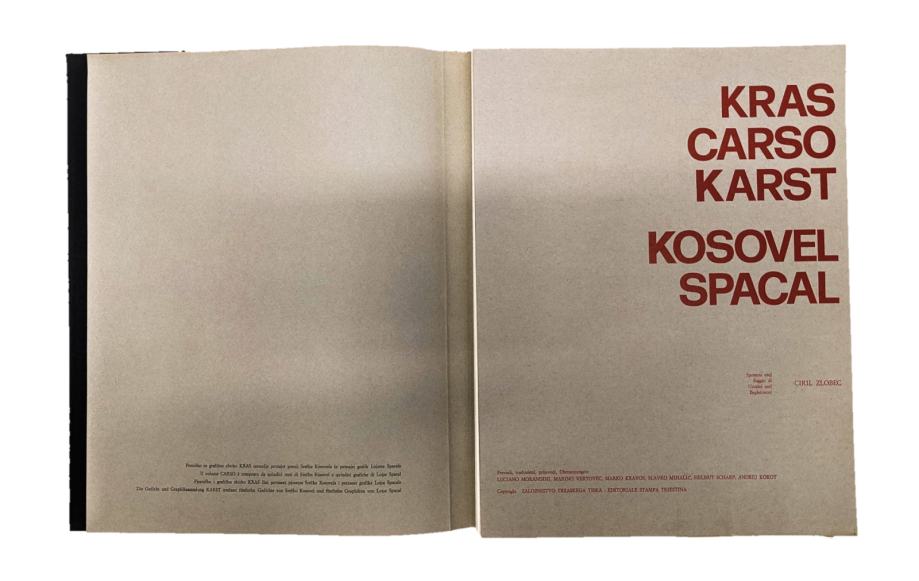 KOSOVEL SPACAL Kras Carso Karst 1980 (zbirka grafik in pesmi)