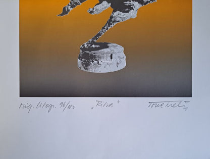 Slika Tone Svetina, grafika, Riba, 34cm x 49cm