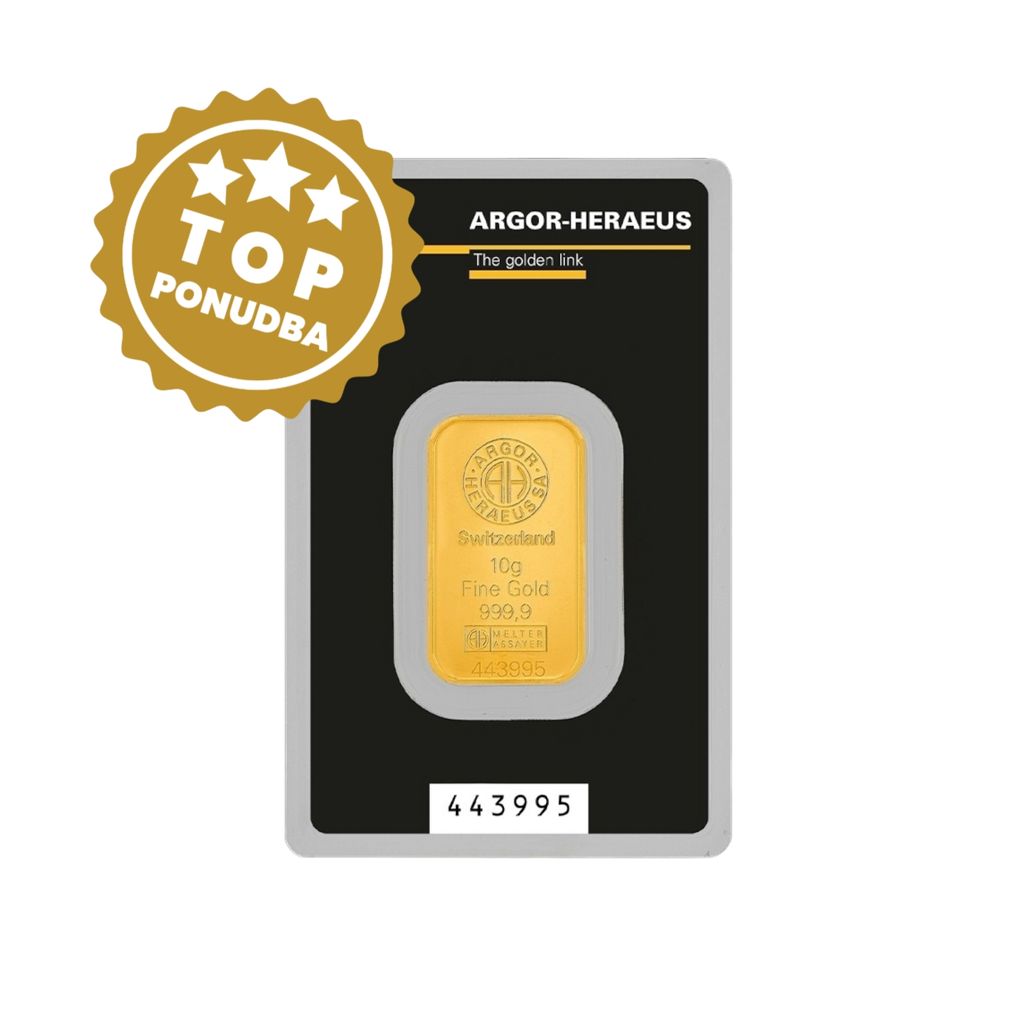 Argor Heraeus, naložbeno zlato 10g