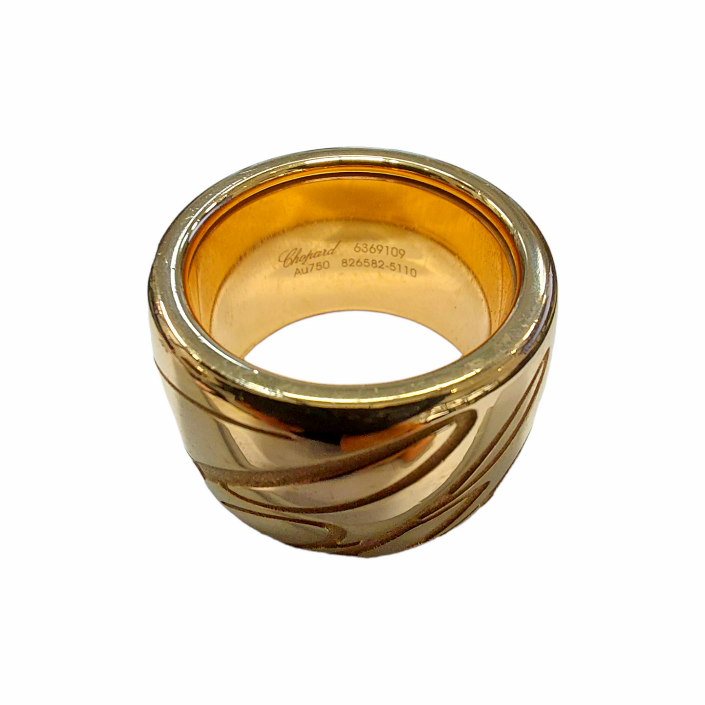 Zlati prstan "CHOPARD Chopardissimo" 18K 750/1000; masa=20.95g