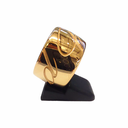 Zlati prstan "CHOPARD Chopardissimo" 18K 750/1000; masa=20.95g