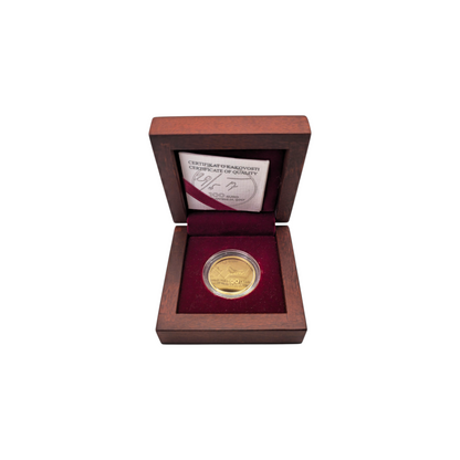 Zlatnik 100. obletnica Majniške deklaracije 21K 900/1000; masa=7.00g