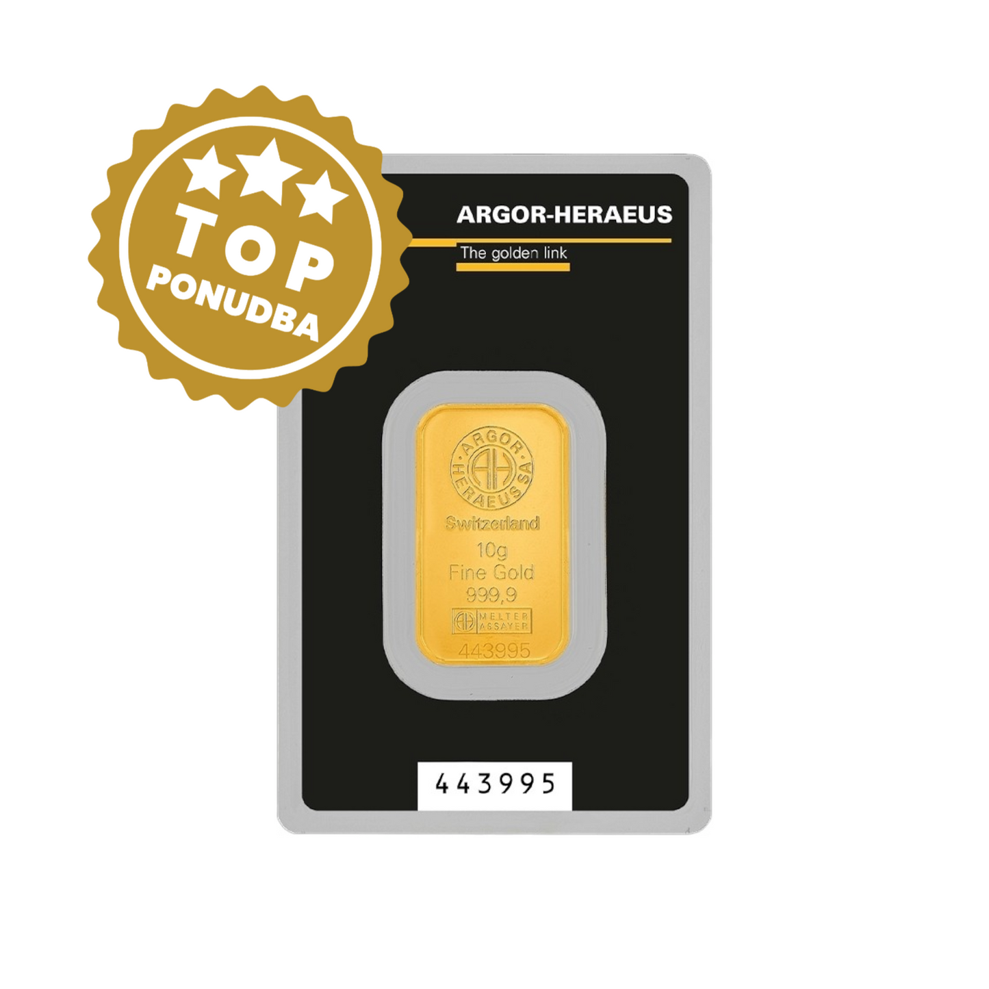 Argor Heraeus, naložbeno zlato 10g