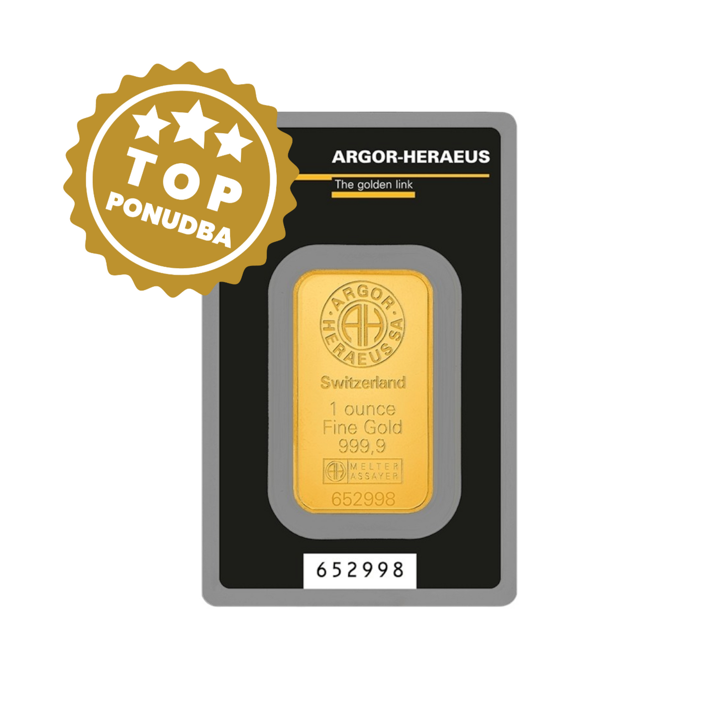 Argor Heraeus, naložbeno zlato 31.1g