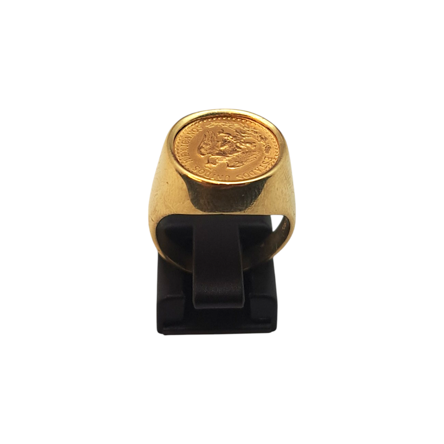 Zlati prstan "PEDRO" 14K + 21K; masa=8.47g