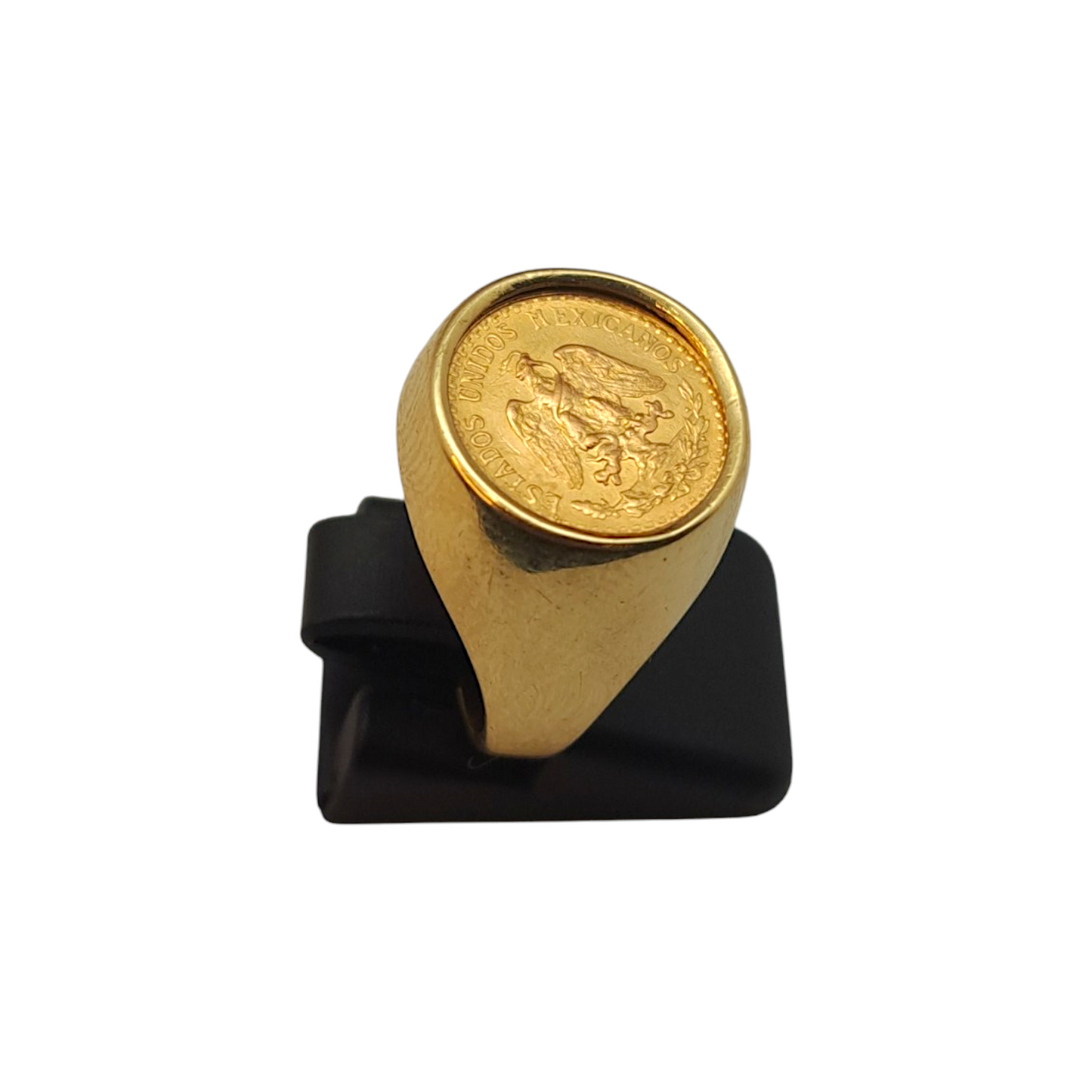 Zlati prstan "PEDRO" 14K + 21K; masa=8.47g