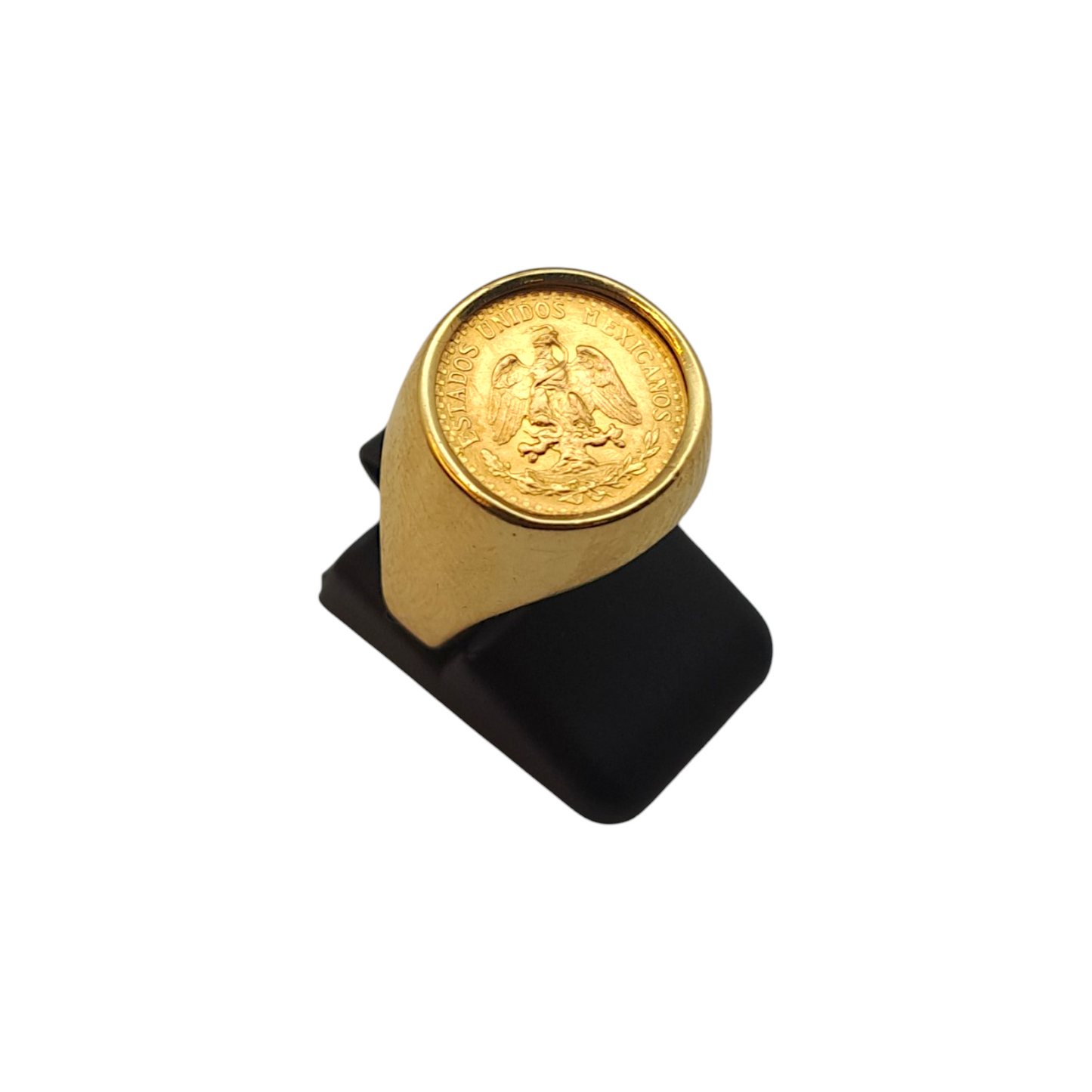 Zlati prstan "PEDRO" 14K + 21K; masa=8.47g