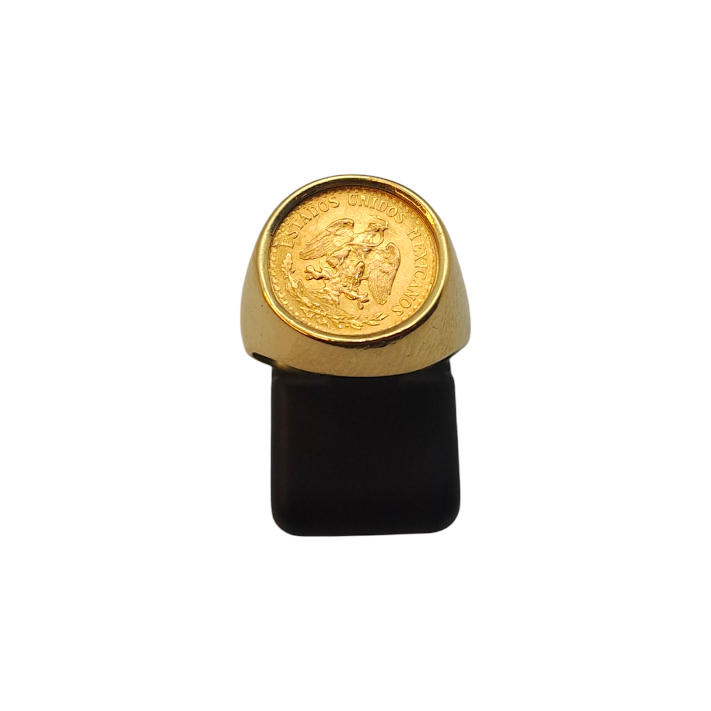 Zlati prstan "PEDRO" 14K + 21K; masa=8.47g
