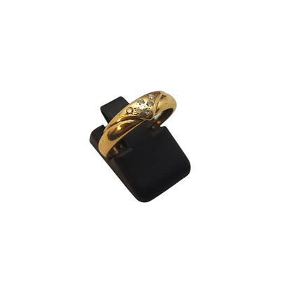Zlati prstan "CLASS" 14K 585/1000; masa=2.19g
