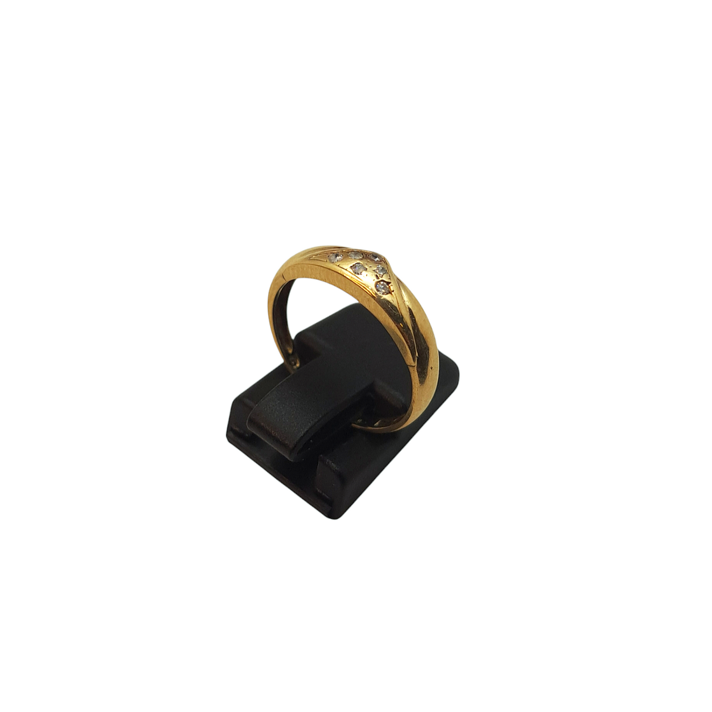 Zlati prstan "CLASS" 14K 585/1000; masa=2.19g
