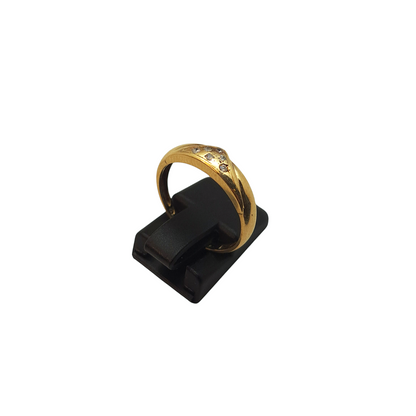Zlati prstan "CLASS" 14K 585/1000; masa=2.19g