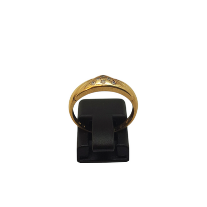 Zlati prstan "CLASS" 14K 585/1000; masa=2.19g
