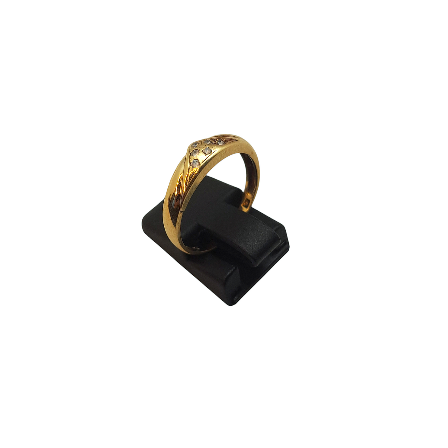 Zlati prstan "CLASS" 14K 585/1000; masa=2.19g