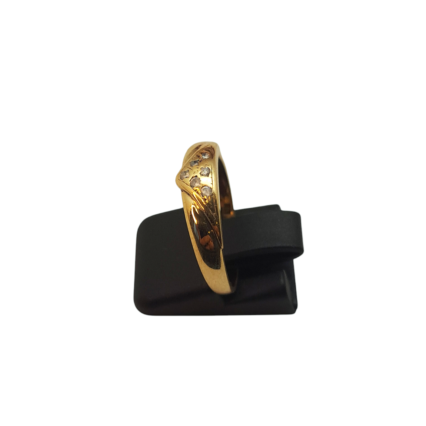 Zlati prstan "CLASS" 14K 585/1000; masa=2.19g