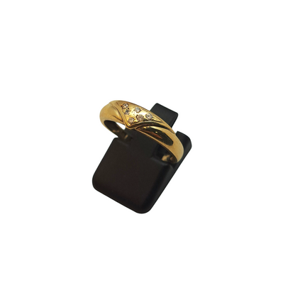 Zlati prstan "CLASS" 14K 585/1000; masa=2.19g