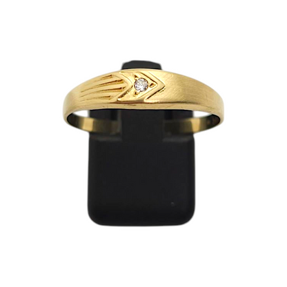 Zlati prstan ''BESS'' 14K 585/1000; masa=1.55g