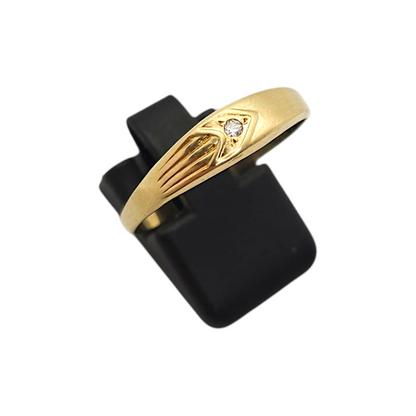 Zlati prstan ''BESS'' 14K 585/1000; masa=1.55g