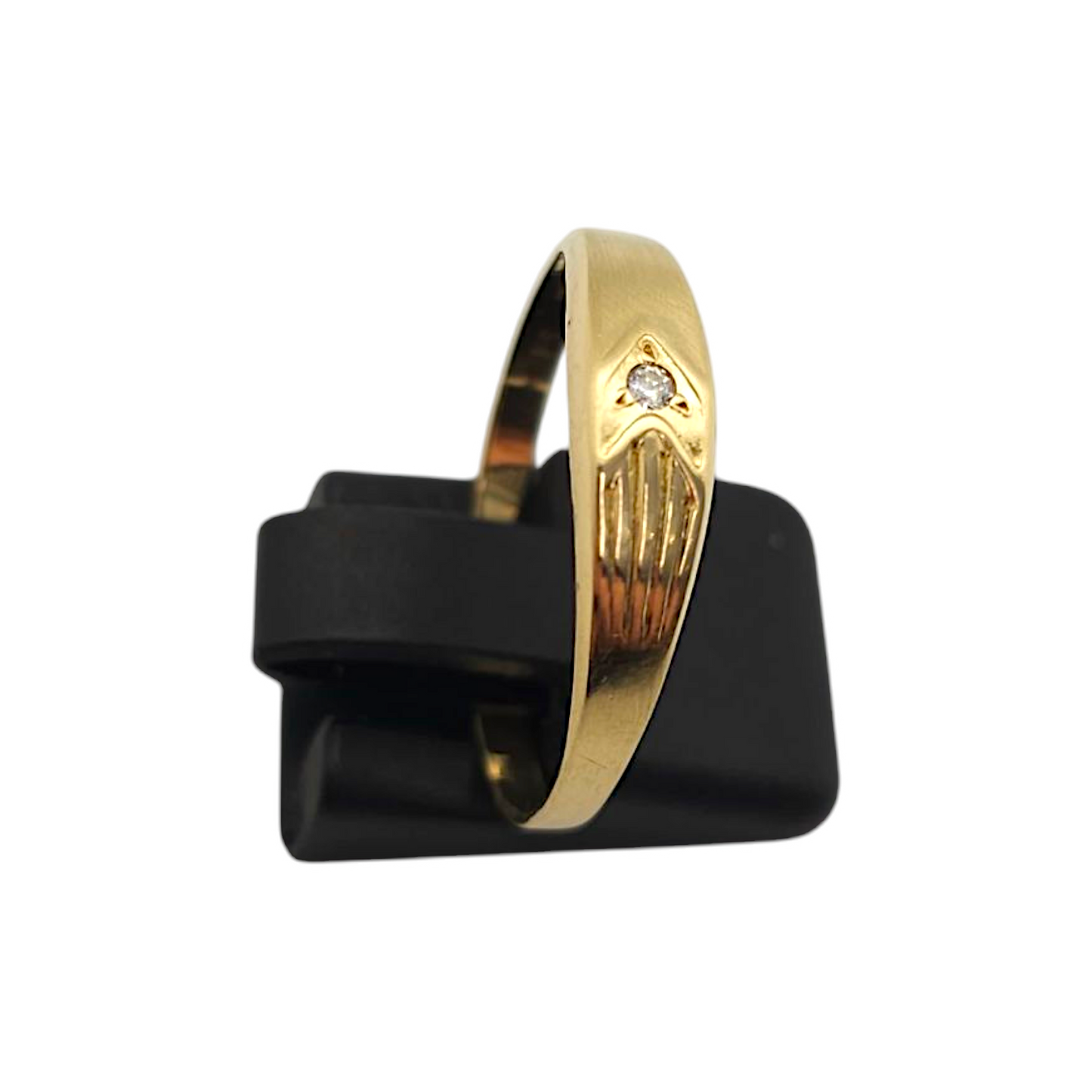 Zlati prstan ''BESS'' 14K 585/1000; masa=1.55g