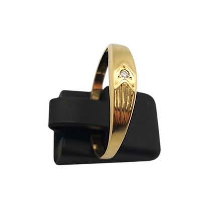 Zlati prstan ''BESS'' 14K 585/1000; masa=1.55g