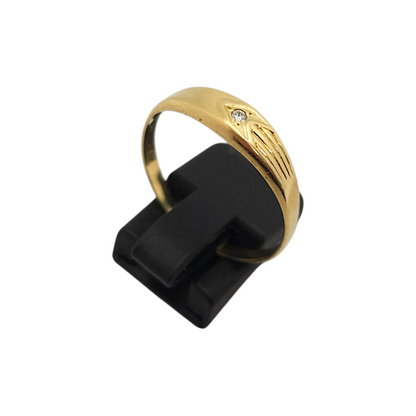 Zlati prstan ''BESS'' 14K 585/1000; masa=1.55g