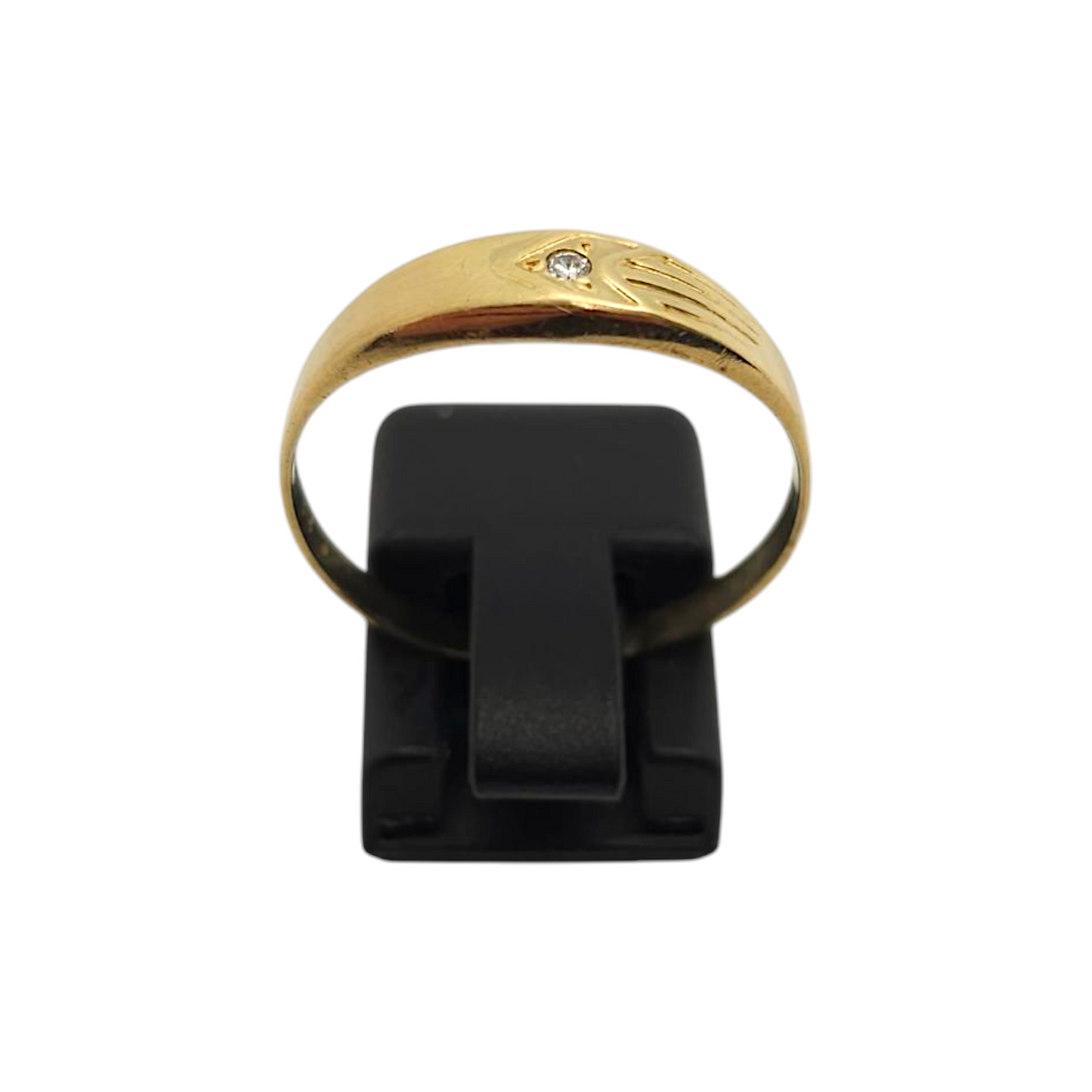 Zlati prstan ''BESS'' 14K 585/1000; masa=1.55g