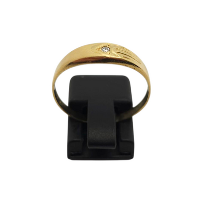 Zlati prstan ''BESS'' 14K 585/1000; masa=1.55g