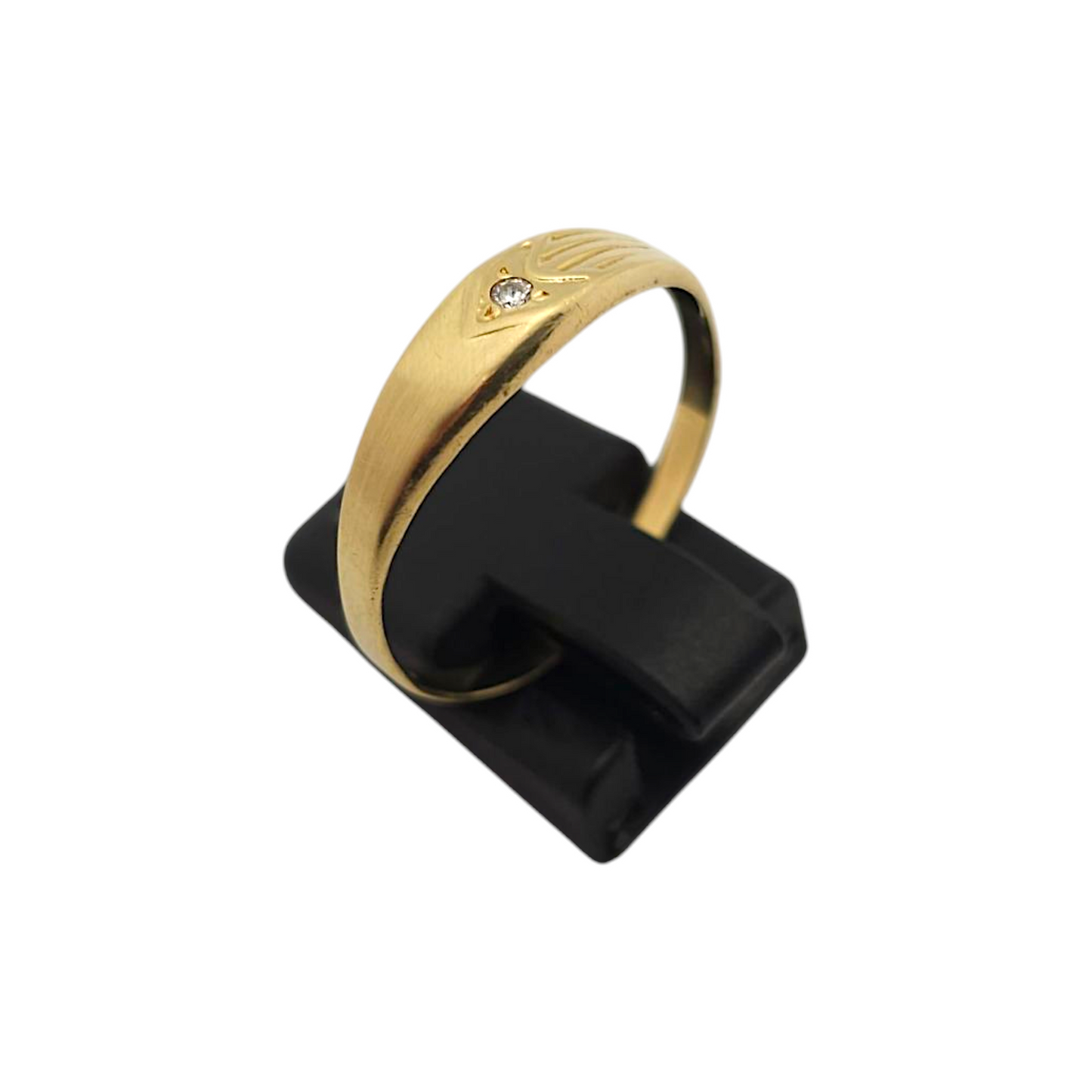 Zlati prstan ''BESS'' 14K 585/1000; masa=1.55g