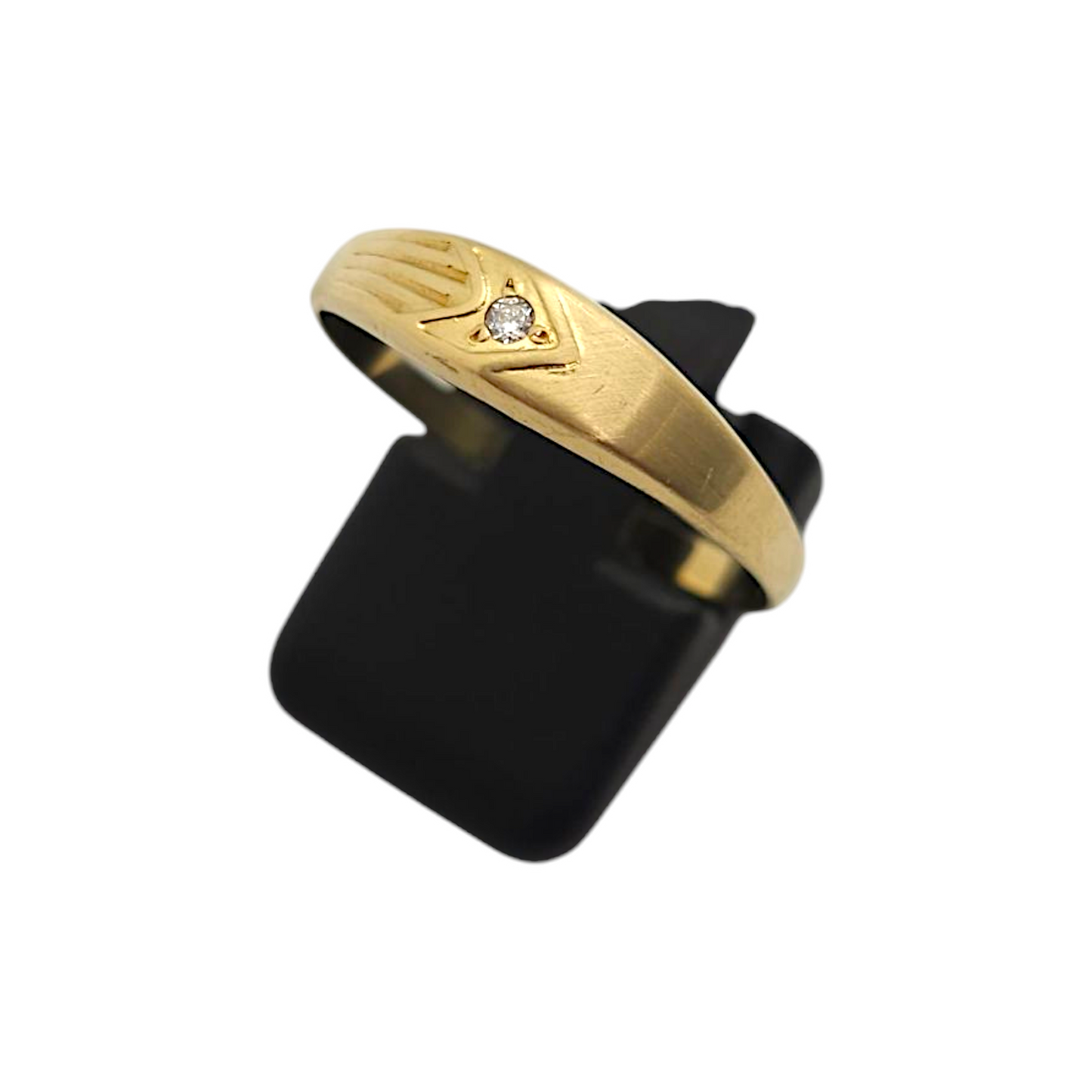 Zlati prstan ''BESS'' 14K 585/1000; masa=1.55g