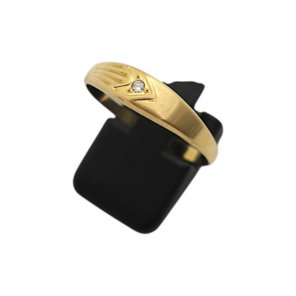 Zlati prstan ''BESS'' 14K 585/1000; masa=1.55g