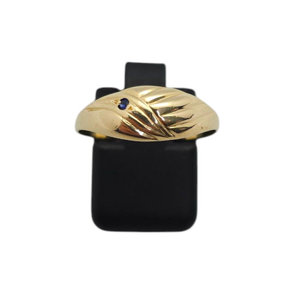 Zlati prstan "QUIN" 14K 585/1000; masa=1.50g