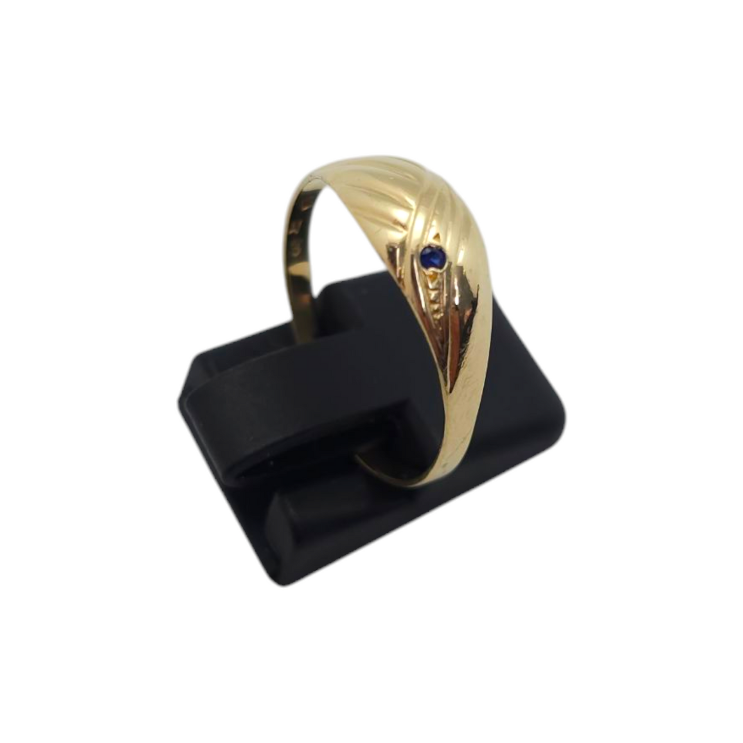Zlati prstan "QUIN" 14K 585/1000; masa=1.50g