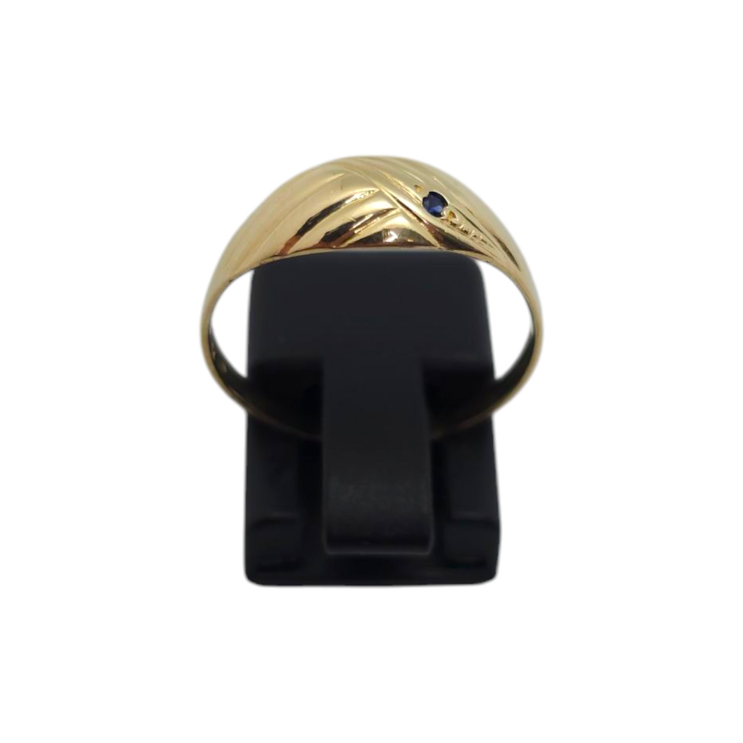 Zlati prstan "QUIN" 14K 585/1000; masa=1.50g